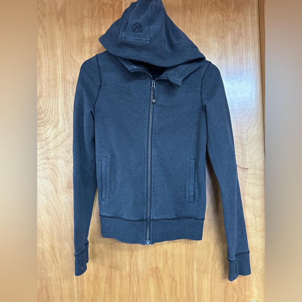 🧘🏽‍♀️LULULEMON Heathered Grey Athletic Lightweight Cozy Bliss Break Hoodie